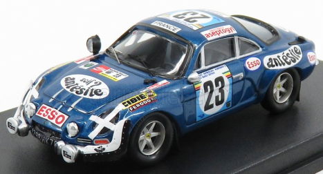 Trofeu Renault A110 Alpine N 23 Rally Safari 1975 B.neyret - J.terramorsi 1:43 Blue Met