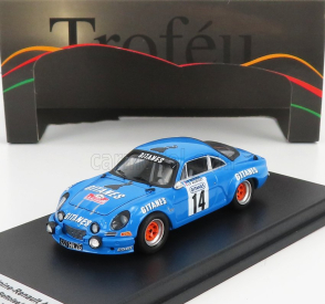 Trofeu Renault Alpine A110 14 Tour Auto De La Reunion 1975 J.p.beltoise - J.p.aujoulet 1:43 Blue