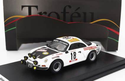 Trofeu Renault Alpine A110 (night Version) N 18 Rally Tour De Corse 1978 Ange Marie Venturini - Dominique Simonini 1:43 Bílá Černá