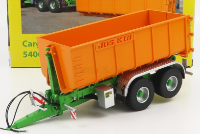 Universal hobbies Joskin Silo-cargo Lift 5400 D18 Trailer For Tractor 2004 1:32 Oranžová Zelená