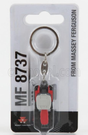 Universal hobbies Massey ferguson Portachiavi - Keyring Mf8737 Tractor 2017 1:87 Červená Šedá