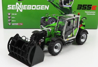 Universal hobbies Sennebogen 355e Telescopic Tractor - Elevatore 1:32 Světle Zelená