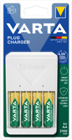 VARTA Plug charger 57657 + 4 AA 2100 mAh