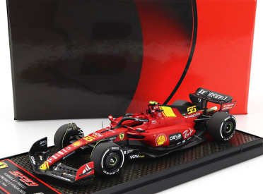 Bbr-models Ferrari F1  Sf-23 Team Scuderia Ferrari N 55 Pole Position 3rd Monza Italy Gp 2023 Carlos Sainz 1:43 Červená Černá Žlutá