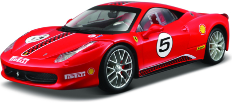 Bburago Ferrari 458 Challenge 1:24 červená