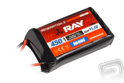 G3 RAY Li-Pol 450mAh/11,1 30/60C Air pack 5,0Wh