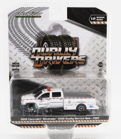 Greenlight Chevrolet Silverado 3500 Pick-up Service Bed Florida 2018 1:64 Bílá