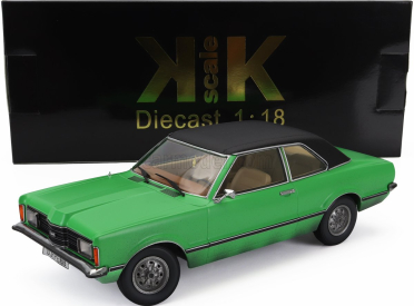 Kk-scale Ford england Taunus Gxl (dirty Version) With Vinyl Roof - Bang Boom Bang Movie 1971 1:18 Zelená Matná Černá