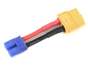 Konverzní kabel EC2 přístroj - XT-60 baterie 14AWG