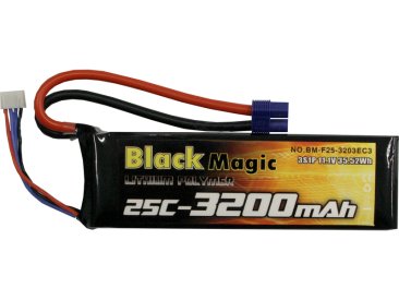 LiPol Black Magic 11.1V 3200mAh 25C EC3