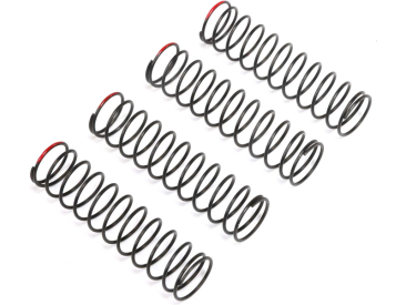 Losi pružina tlumičů tvrdé, červená (4): Mini LMT