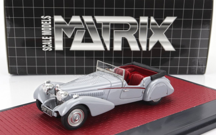 Matrix scale models Bugatti T57sc Roadster Vanden Plas Open 1938 1:43 Grey