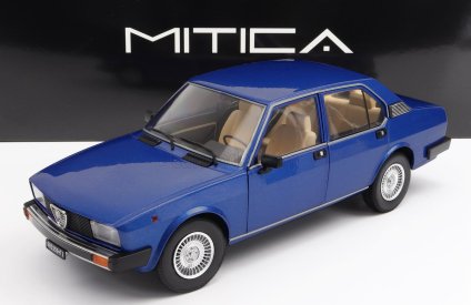 Mitica-diecast Alfa romeo Alfetta Berlina 2000l 1978 - Cerchi Millerighe Wheels 1:18 Modrá Pervinca Met 349