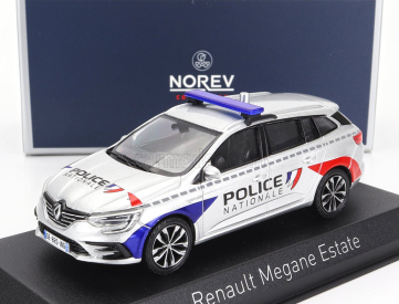 Norev Renault Megane Sport Tourer Sw Station Wagon Police Nationale 2022 1:43 Silver Red