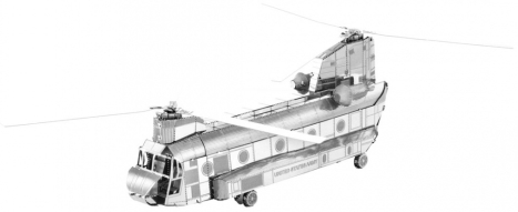 Ocelová stavebnice CH-47 Chinook