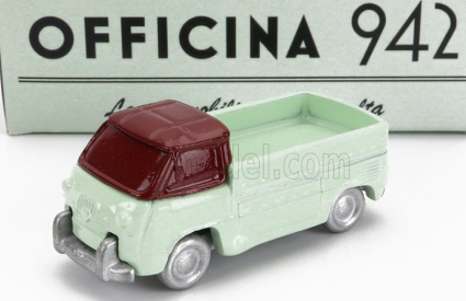 Officina-942 Fiat 600m Camioncino Coriasco 1956 1:76 Světle Zelená Červená