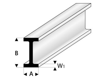 Raboesch profil ASA I 1.75x3.5x330mm (5)