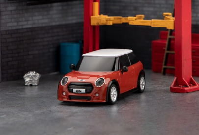 RC auto 1/76 On-Road RTR (Licencovaná karoserie mini Cooper), červená