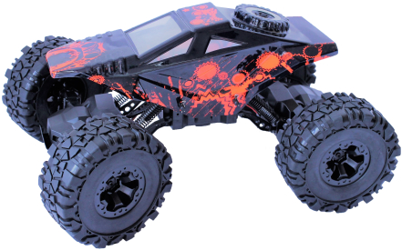 RC auto Crawler 4WD RTR, červenočerná + náhradní baterie