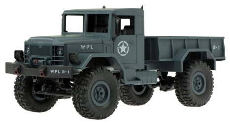 BAZAR - RC auto Military Truck, šedá