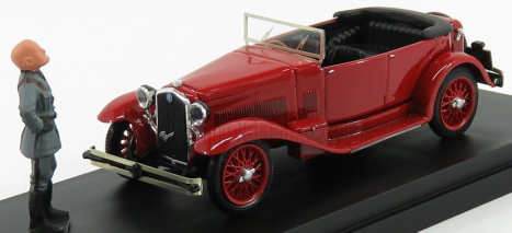 Rio-models Alfa romeo 1750 Torpedo Cabriolet Open With Mussolini Figure And Letter 1926 1:43 Red