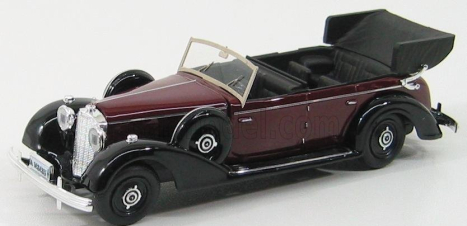 Rio-models Mercedes benz 770 1938 Cabriolet Open 1:43 Bordeaux Black