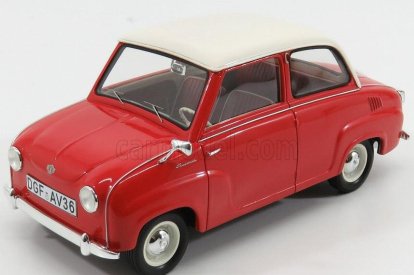 Schuco Goggomobil T250 Limousine 1964 1:18 Červená Bílá