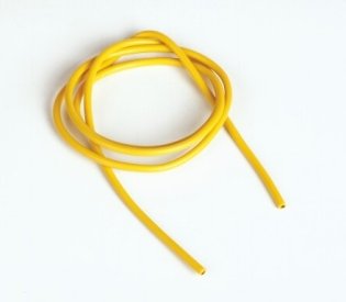 Silikonový kabel 2,6qmm, 13AWG, 1metr, žlutý