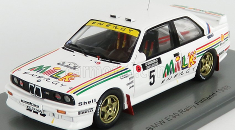 Spark-model BMW 3-series M3 (e30) N 5 Rally 1000 Lakes 1988 A.vatanen - B.berglund 1:43 Bílá