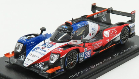 Spark-model Oreca 07 Gibson Gk428 4.2l V8 Team Graff N 39 24h Le Mans 2019 T.gommendy - V.capillaire - J.hirschi 1:43 Modrá Bílá Černá