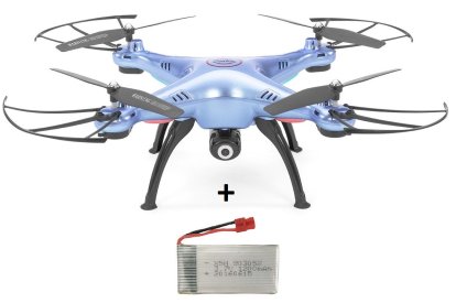 Dron Syma X5HW, modrá + náhradní baterie