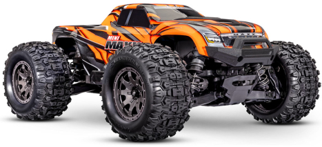 RC auto Traxxas Mini Maxx 1:12 BL-2s RTR, oranžová