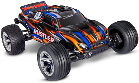 RC auto Traxxas Rustler 1:10 BL-2s RTR, oranžová