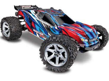 BAZAR - RC auto Traxxas Rustler 1:10 VXL 4WD TQi RTR, modrá