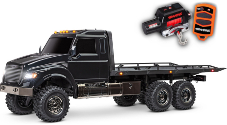 RC auto s navijákem Traxxas TRX-6 Ultimate RC Hauler 6x6 1:10 RTR, černá