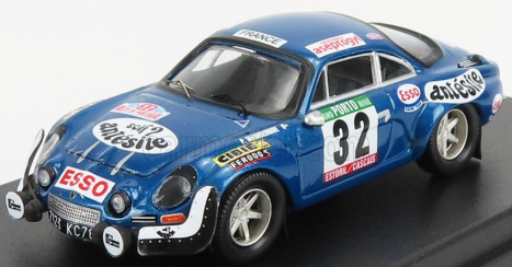 Trofeu Renault Alpine A110 1600s N 32 Rally Of Portugal 1975 P.wambergue - I.breton 1:43 Blue Met