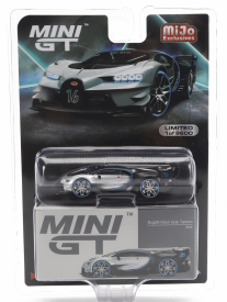 Truescale Bugatti Vision Gran Turismo N 16 Concept 2018 1:64 Stříbrná Černá