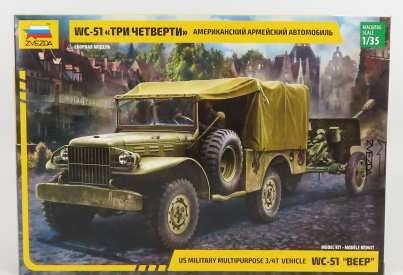 Zvezda Dodge Wc-51 Beep Military 1945 1:35 /