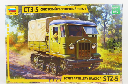 Zvezda Truck Ztz-5 Ct3-5 Cingolato Soviet Artillery Tractor Military 1944 1:35 /