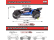 RC auto Arrma Vorteks Mega 550 1:10 RTR, Basic modrá