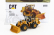 Dm-models Caterpillar Cat972m Ruspa Gommata - Scraper Tractor Wheel Loader 1:87 Žlutá Černá