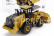 Dm-models Caterpillar Cat972xe Ruspa Gommata - Scraper Tractor Wheel Loader 1:50 Žlutá Černá