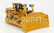 Dm-models Caterpillar Catd11r Dozer Ruspa Cingolata - Scraper Type Tractor 1:50 Žlutá Černá