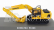 Edicola Komatsu Pc200lc Hybrid Escavatore Cingolato - Tractor Excavator 1:72 Žlutá Černá