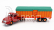 Edicola Willeme Tractor Truck + Semi-remorque Bachee 1960 1:43 Červená Oranžová Zelená