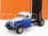 Ixo-models Federal 45m Tractor Truck 2-assi 1965 1:43 Modrá Bílá