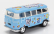 Kinsmart Volkswagen T1 Samba Minibus Flower 1962 - Without Box 1:64 Světle Modrá