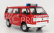 Kk-scale Volkswagen T3 Minibus Syncro Feuerwehr 1987 1:18 Red