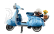 Lego Piaggio Lego - Vespa 125 1960s - 1106 Pezzi - 1106 Pieces 1:6 Světle Modrá