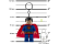 LEGO svítící klíčenka - Superman